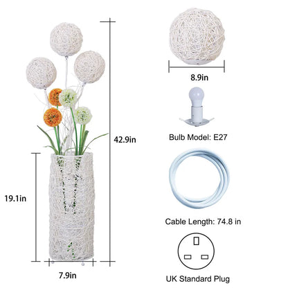 Tall Modern Rattan Floor Lamp for your Decor