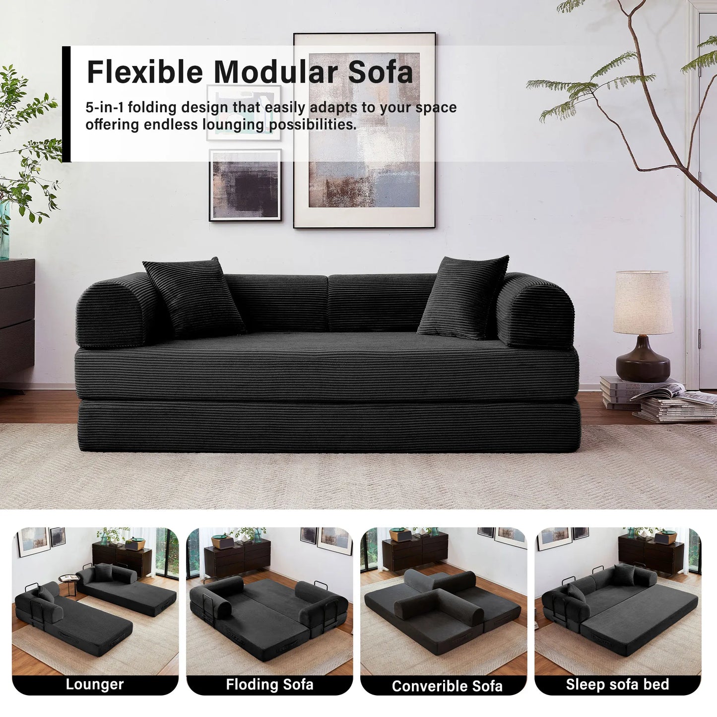 Modular, Versatile Sleeper Sofa for your cozy home!