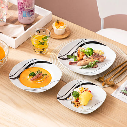 18 or 36-Piece Porcelain Ceramic Dishware Set