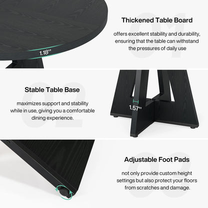 47 inch Round Dining Table for 4