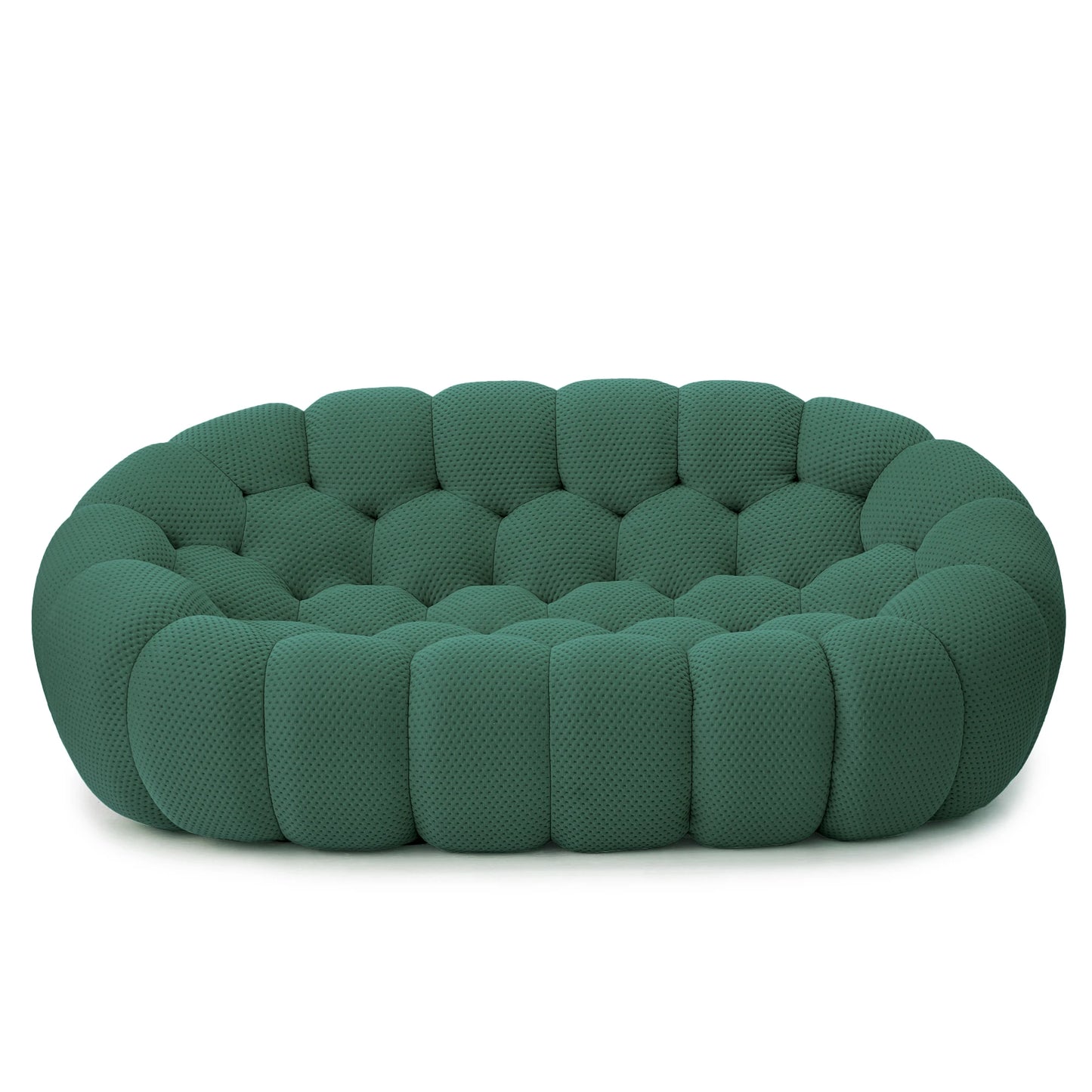 79.5" Modern Curved Boneless Sofa