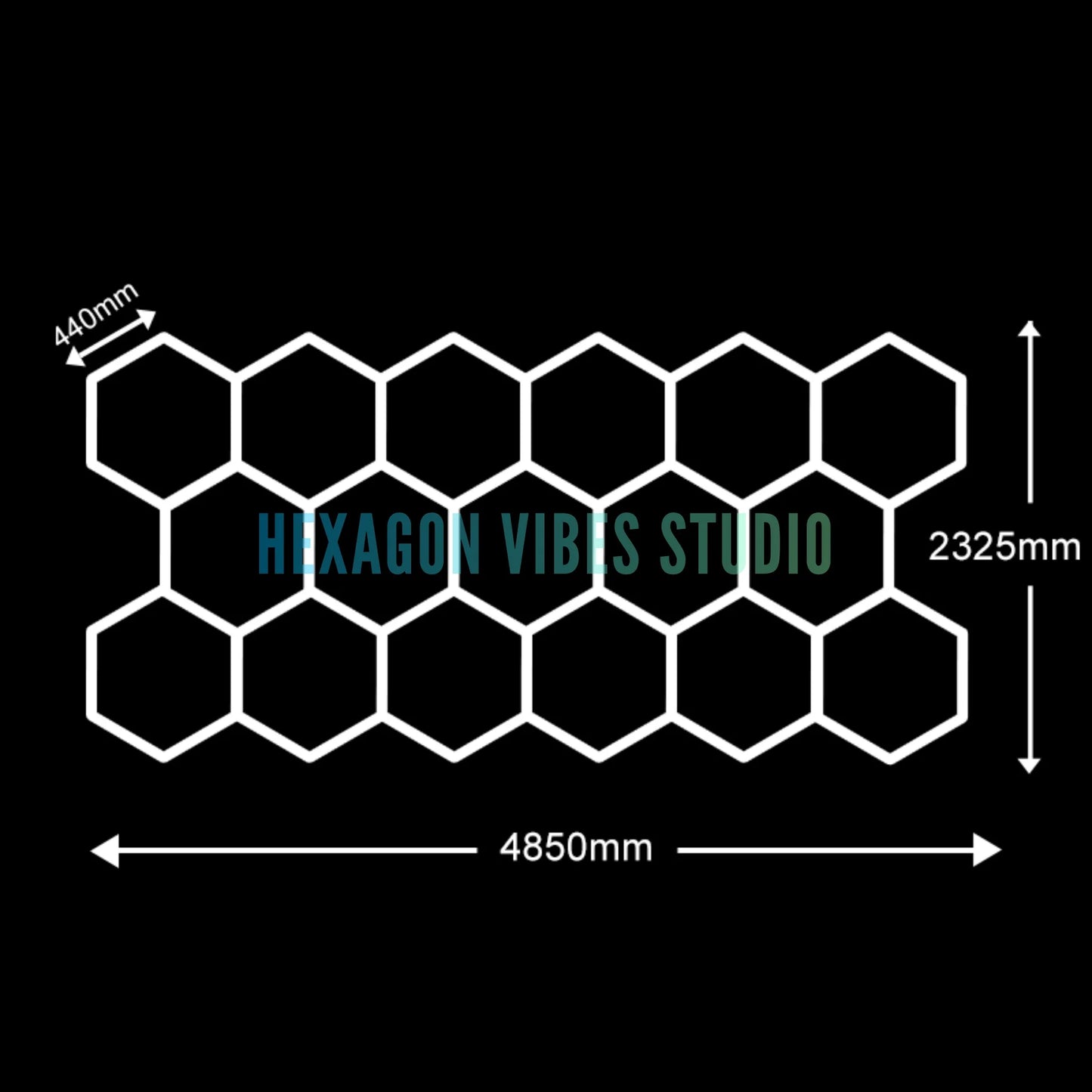 Large Size Hexagon LED Lighting for Garage