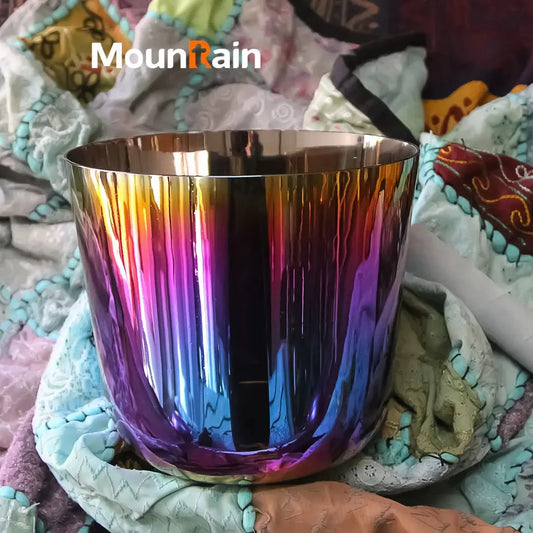 Colorful Alchemy Crystal Singing Bowl for Sound Healing Meditation
