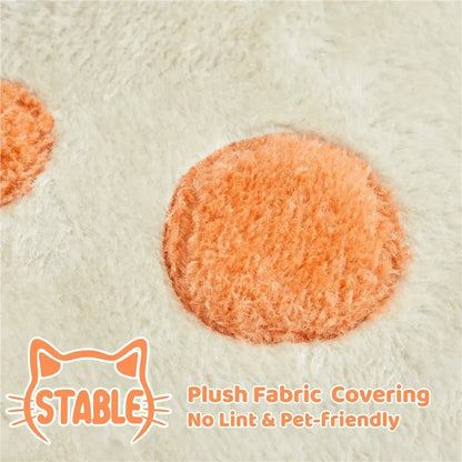 58-inch Paw Shaped Cat Tree with Plush Condos and Scratching Post