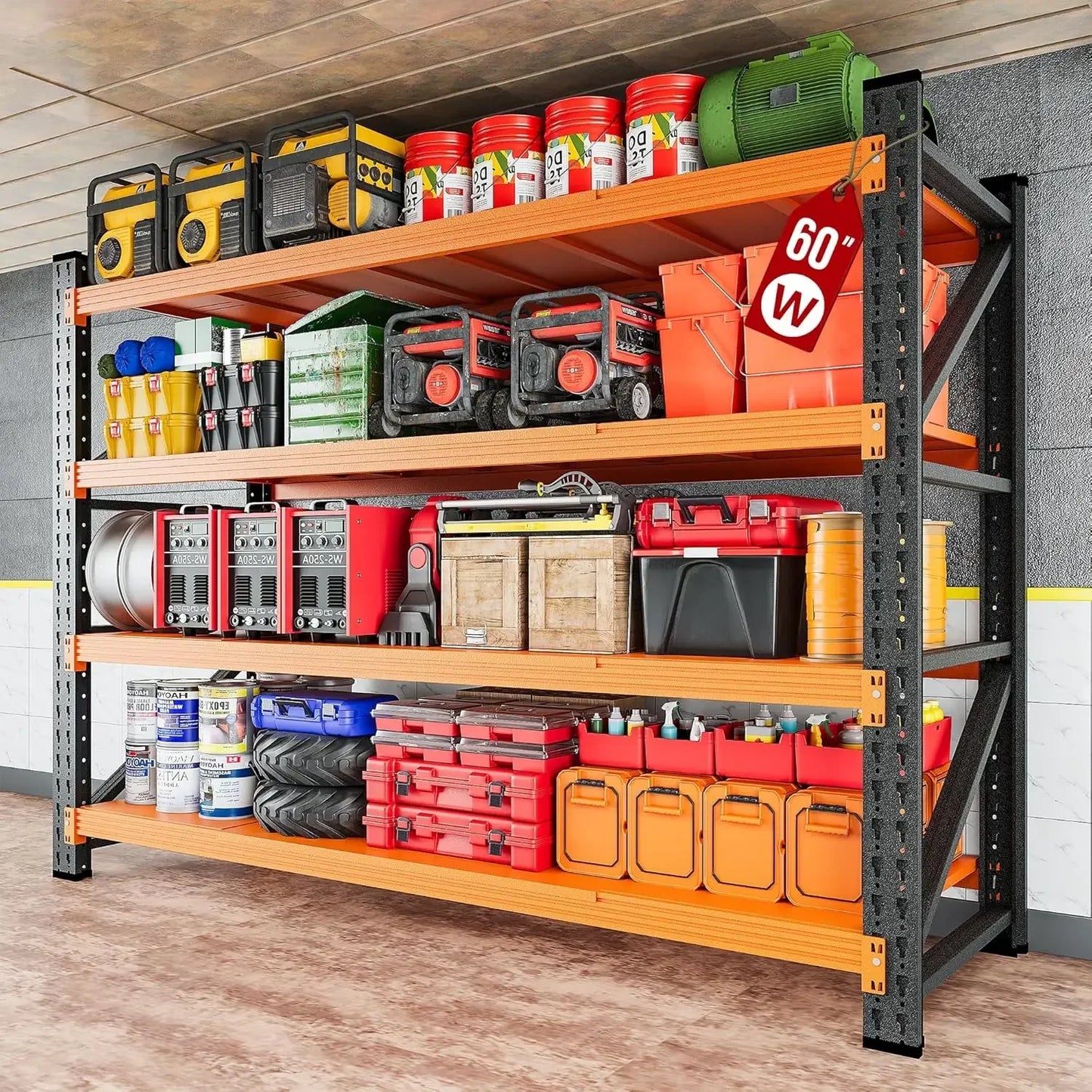 79-inch Heavy Duty Steel Garage Storage Rack