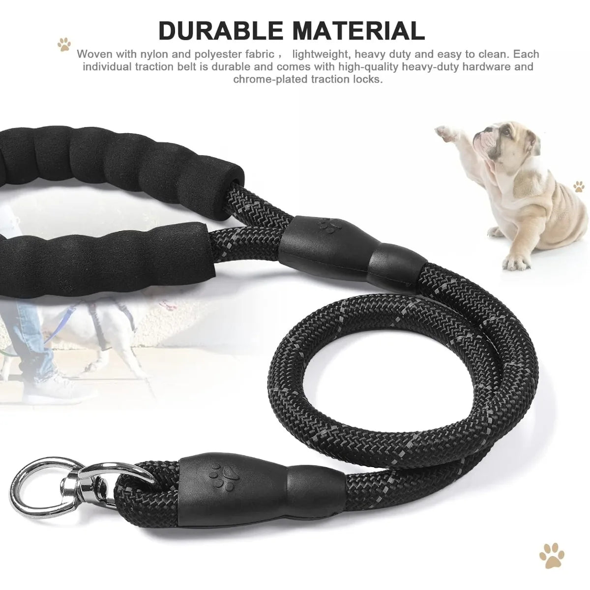 Detachable 3-in-1 Triple Dog Leash with Padded Handle