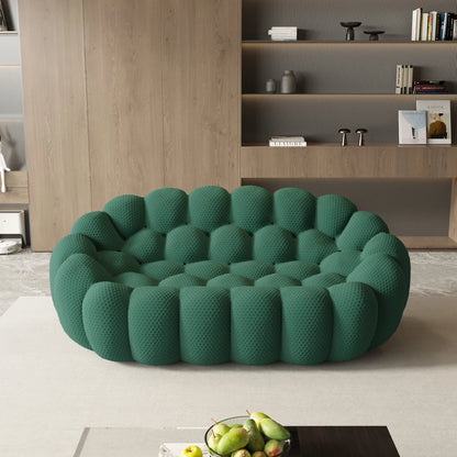 79.5" Modern Curved Boneless Sofa