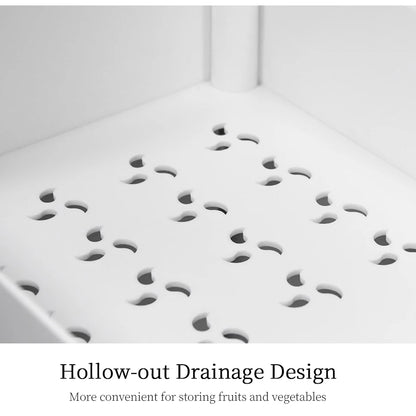 5-Tier Slim Storage Rolling Utility Shelving Unit