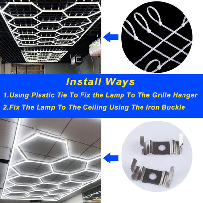 Large Size Hexagon LED Lighting for Garage