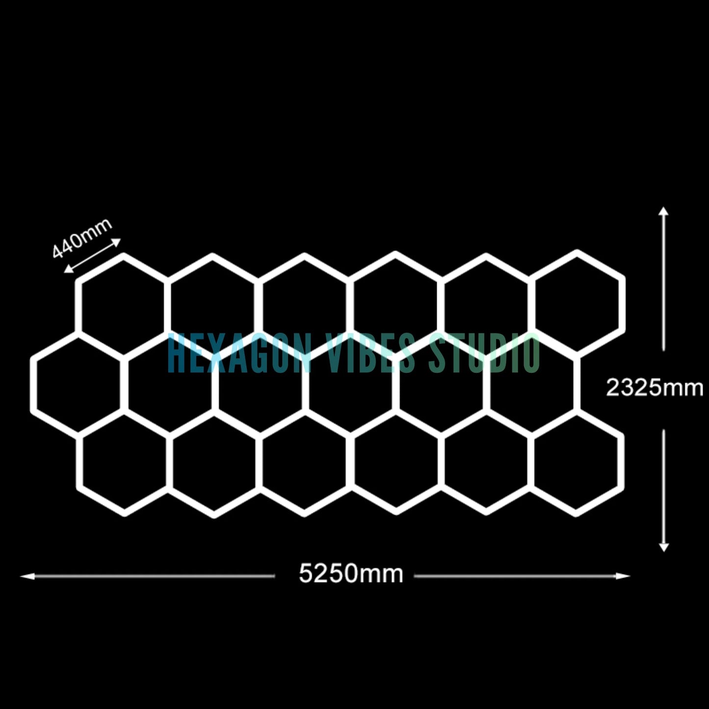 Large Size Hexagon LED Lighting for Garage