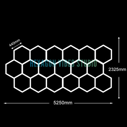 Large Size Hexagon LED Lighting for Garage