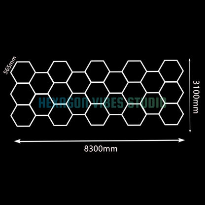 Large Size Hexagon LED Lighting for Garage