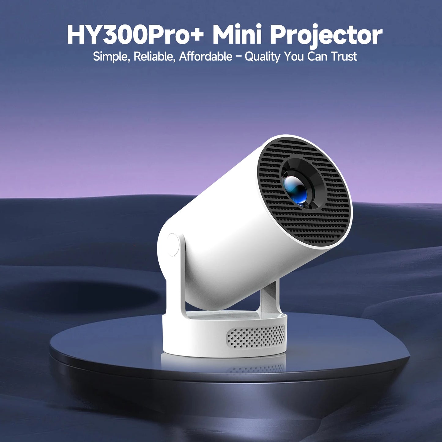 HY300 Pro + Projector 4K with 5W Speaker