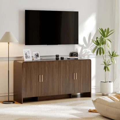 60-inch Modern Farmhouse Buffet Cabinet with Adjustable Shelves