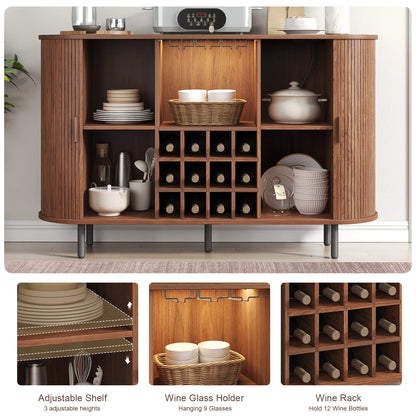 Buffet Cabinet with LED Light