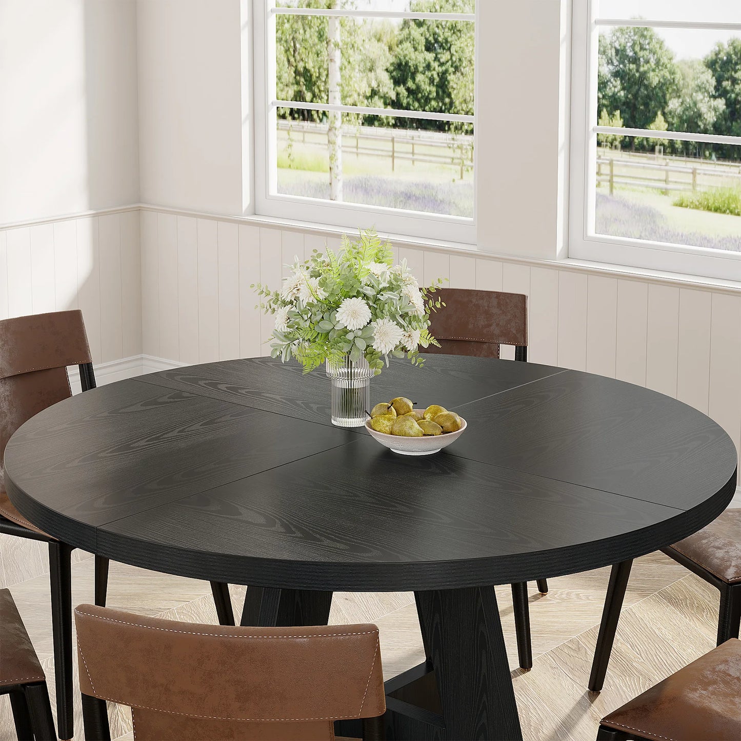 47 inch Round Dining Table for 4