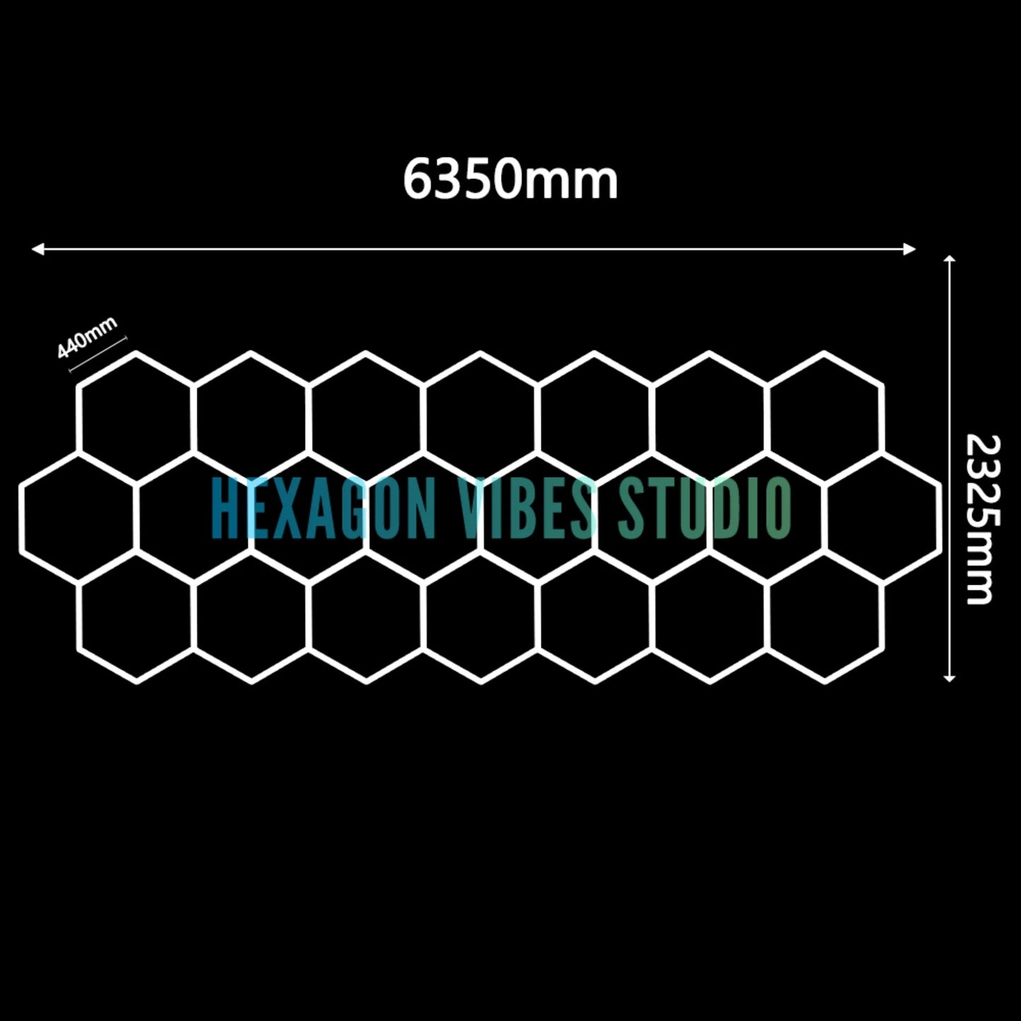 Large Size Hexagon LED Lighting for Garage