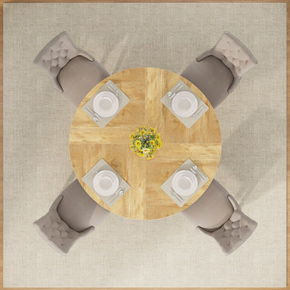 47 inch Round Dining Table for 4