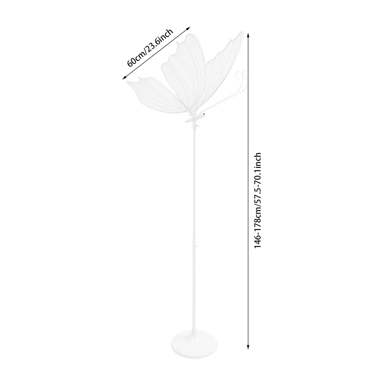 2PCS 48W Romantic LED Butterfly Floor Lamps