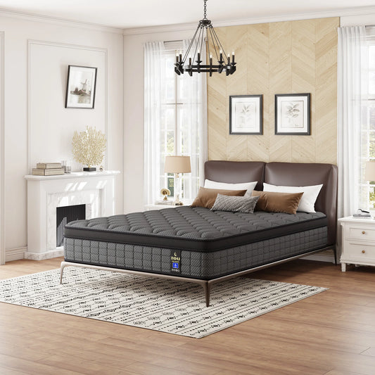 12"or 14" Medium Firm Gel Memory Foam Hybrid Pocket Spring Mattress