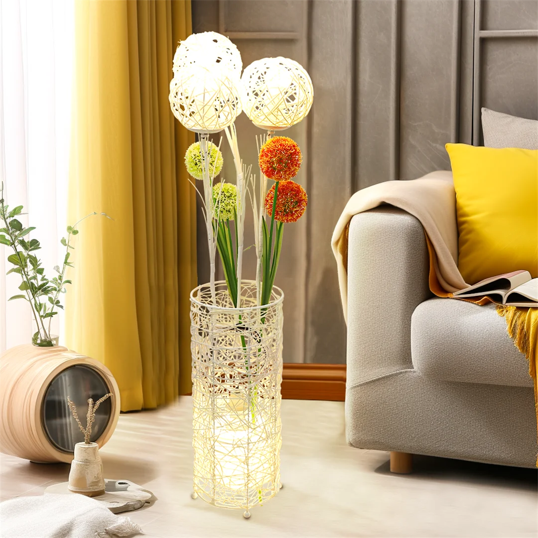 Tall Modern Rattan Floor Lamp for your Decor