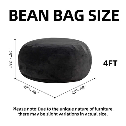 Beanbag Chair with padded Bean Bag inside with memory foam ideal for Bedrooms and Dorms