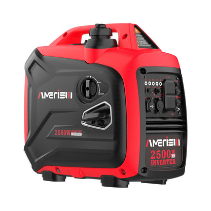 Super Quiet 2500-Watt Gas Powered Portable Inverter Generator - Ideal for Home Use, Camping, and Outdoor activities