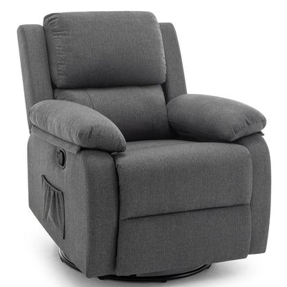 360 Degree Swivel Rocker Recliner for Small Spaces