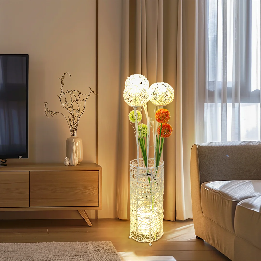 Tall Modern Rattan Floor Lamp for your Decor
