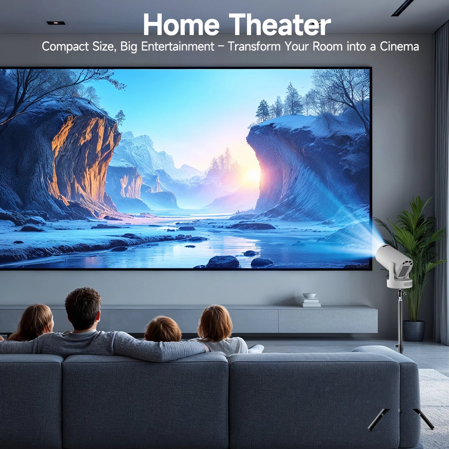 HY300 Pro + Projector 4K with 5W Speaker