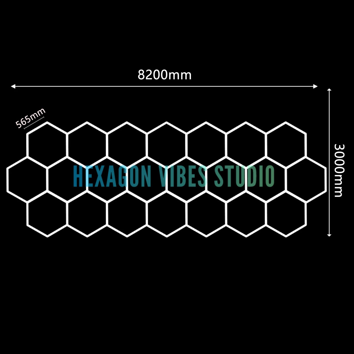 Large Size Hexagon LED Lighting for Garage