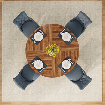 47 inch Round Dining Table for 4