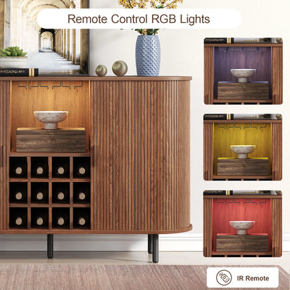 Buffet Cabinet with LED Light