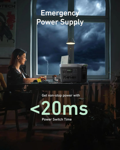2200W AC Output Portable Solar Generator for your Home
