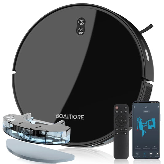 Self-Charging Smart Robot Vacuum Cleaner and Mop Combo for your Furbabies hair and messes!