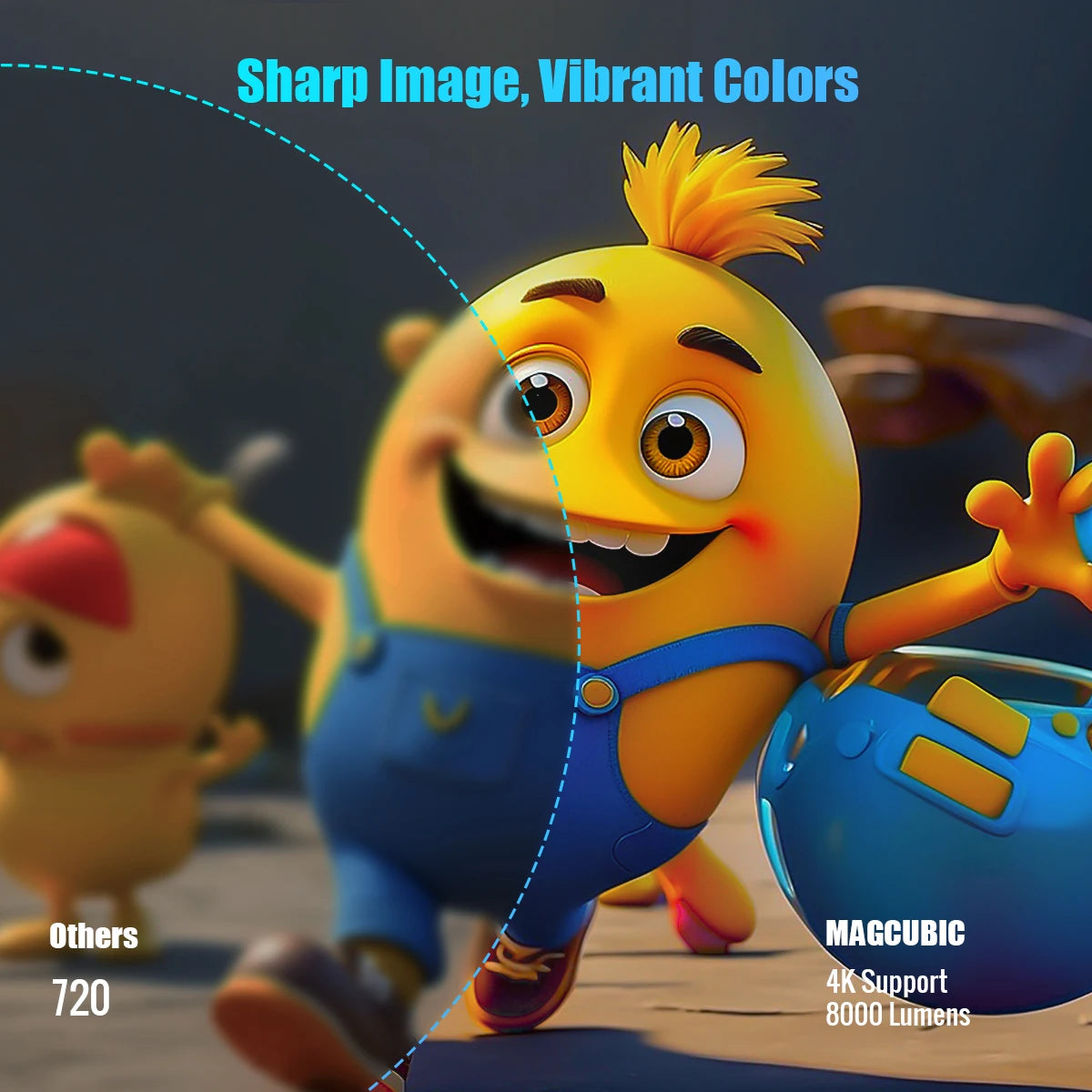 HY300 Pro + Projector 4K with 5W Speaker