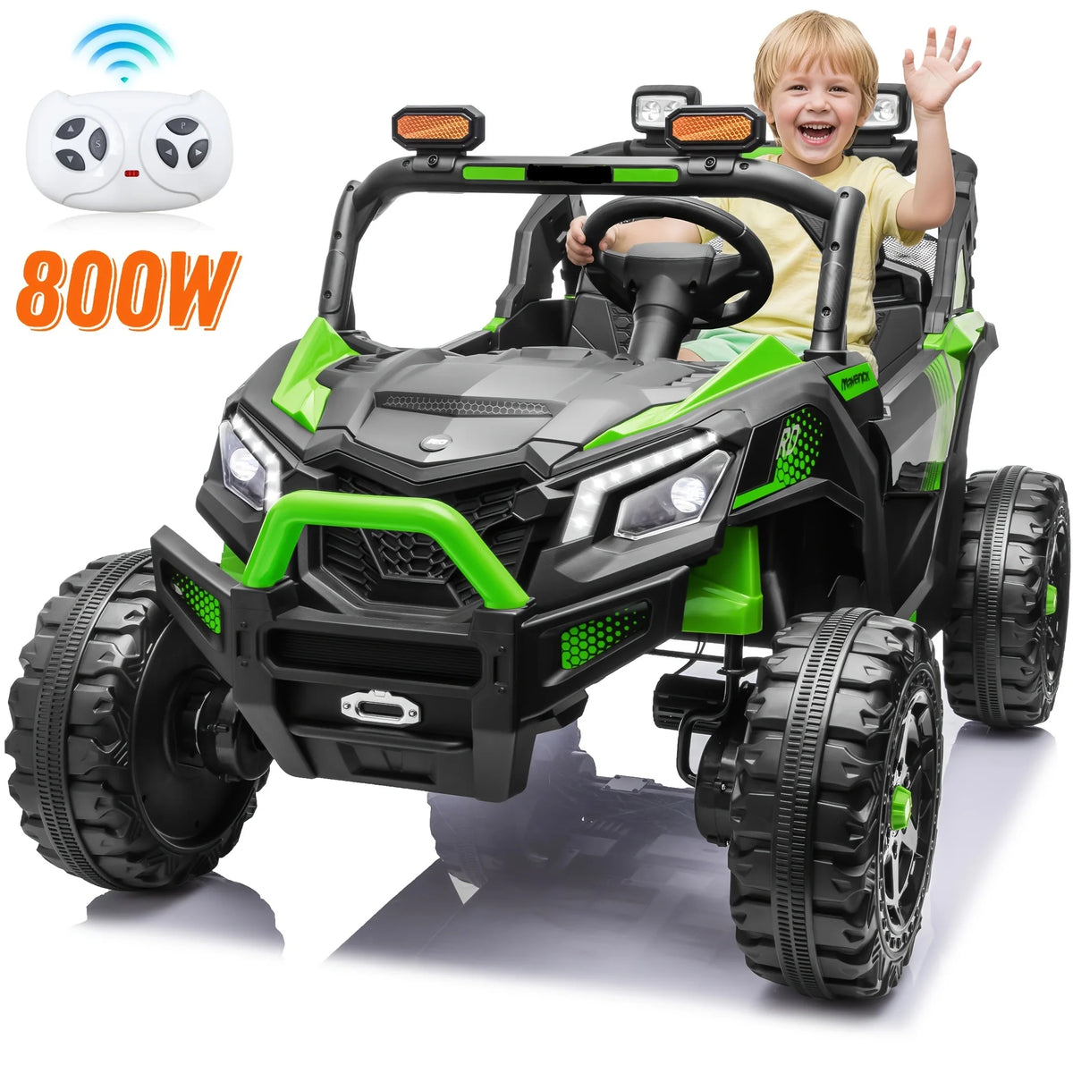 24V 4WD Kids 2 Seater Electric Ride with Bluetooth for Music for your Journey