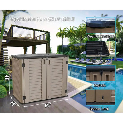 Durable and Weather-resistant Lockable Outdoor Storage Shed