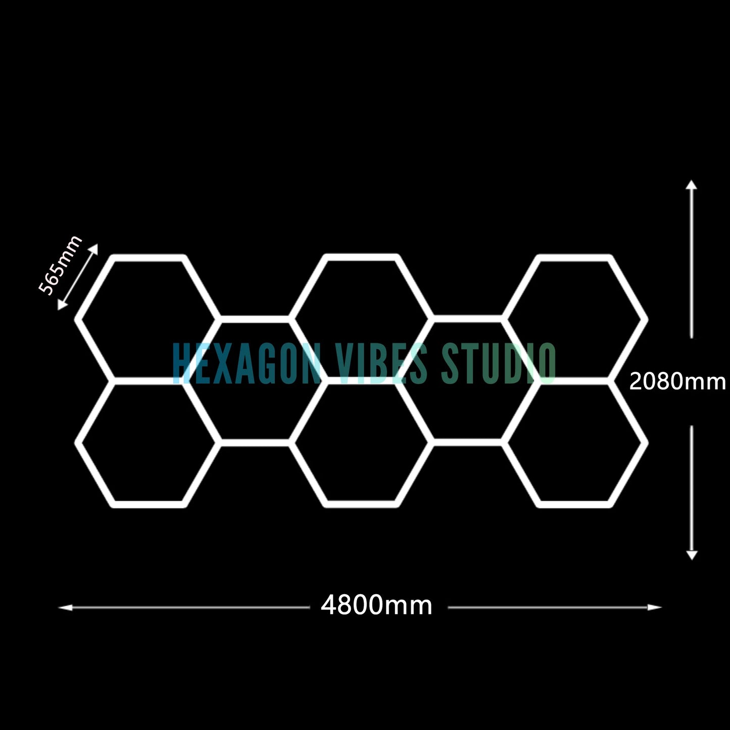 Large Size Hexagon LED Lighting for Garage