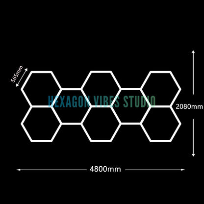 Large Size Hexagon LED Lighting for Garage