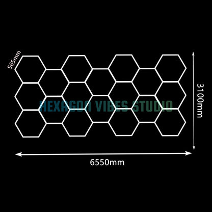 Large Size Hexagon LED Lighting for Garage