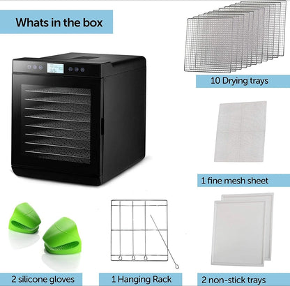 Food Dehydrator Machine with Temperature Control and Keep Warm Function