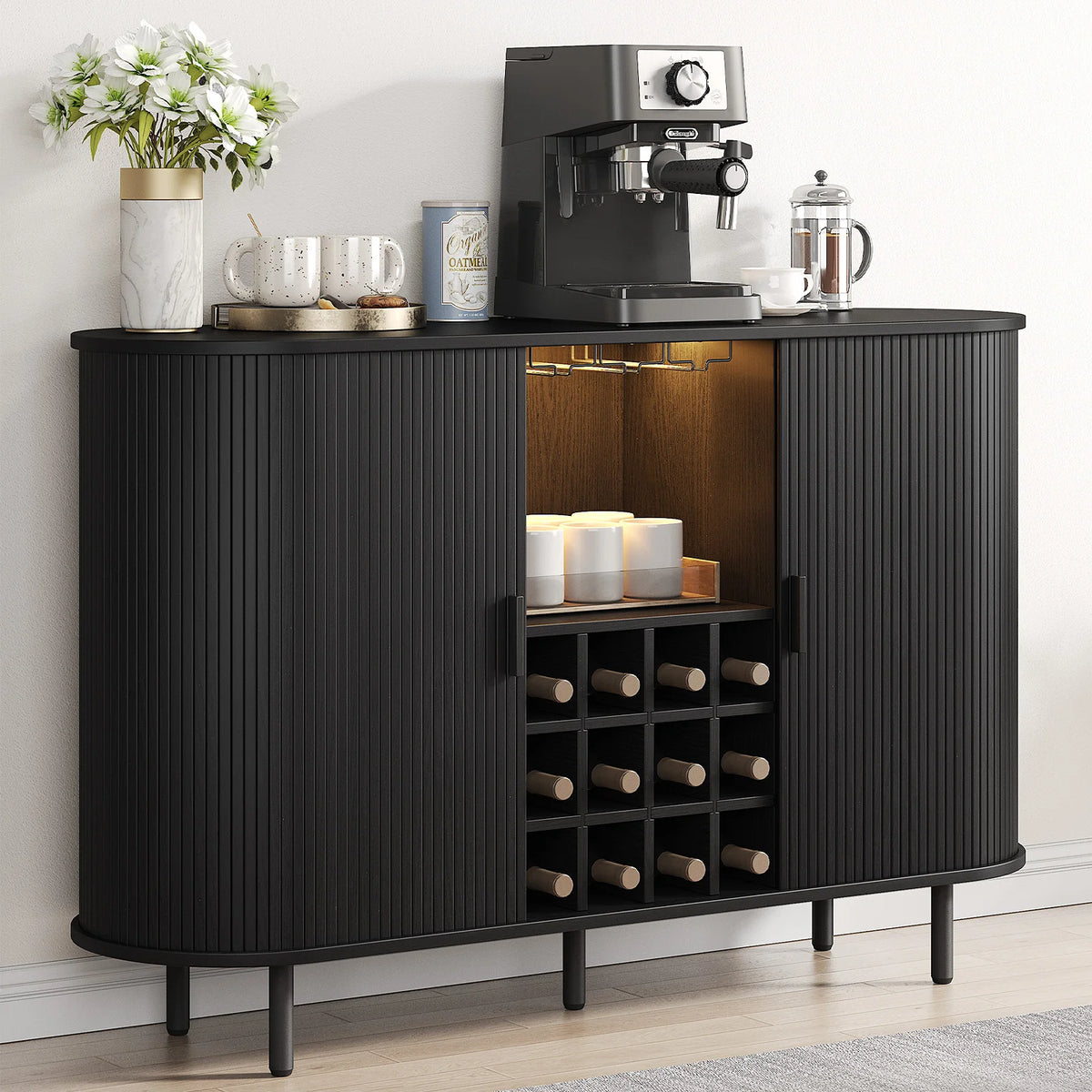 Buffet Cabinet with LED Light