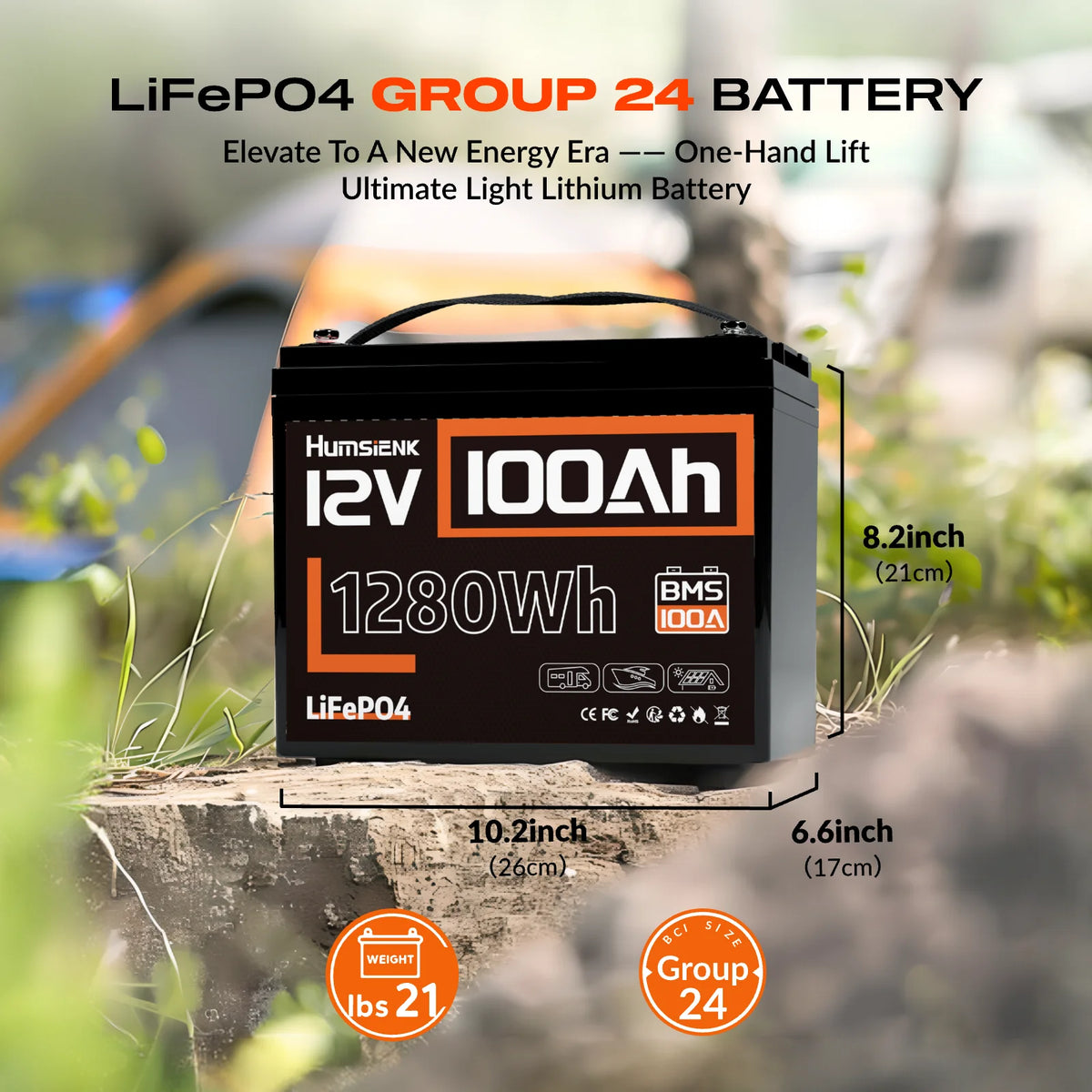 LiFePO4 Lithium 12V Battery
