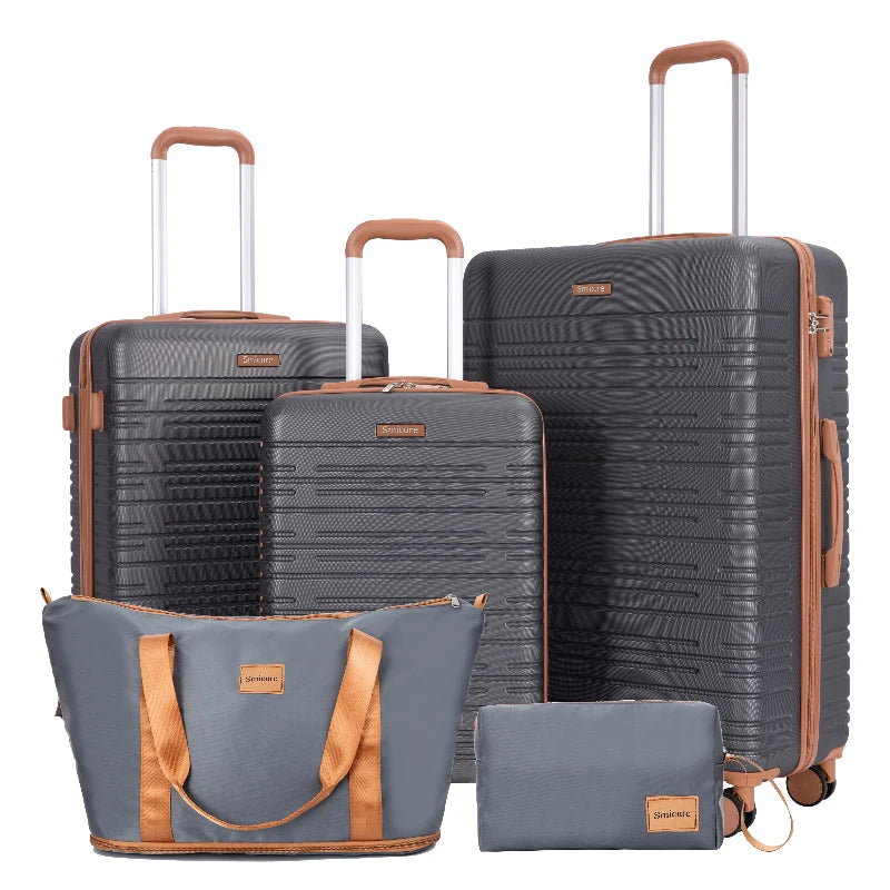 Luggage Set 4-Piece ABS Suitcase With Spinner Wheels