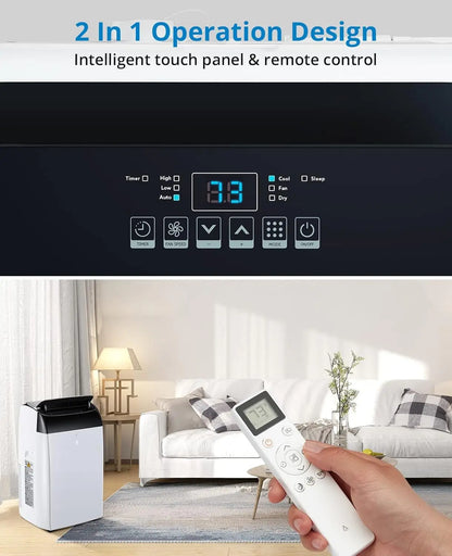 14000 BTU Portable Air Conditioner Unit with Fan and Dehumidifier
