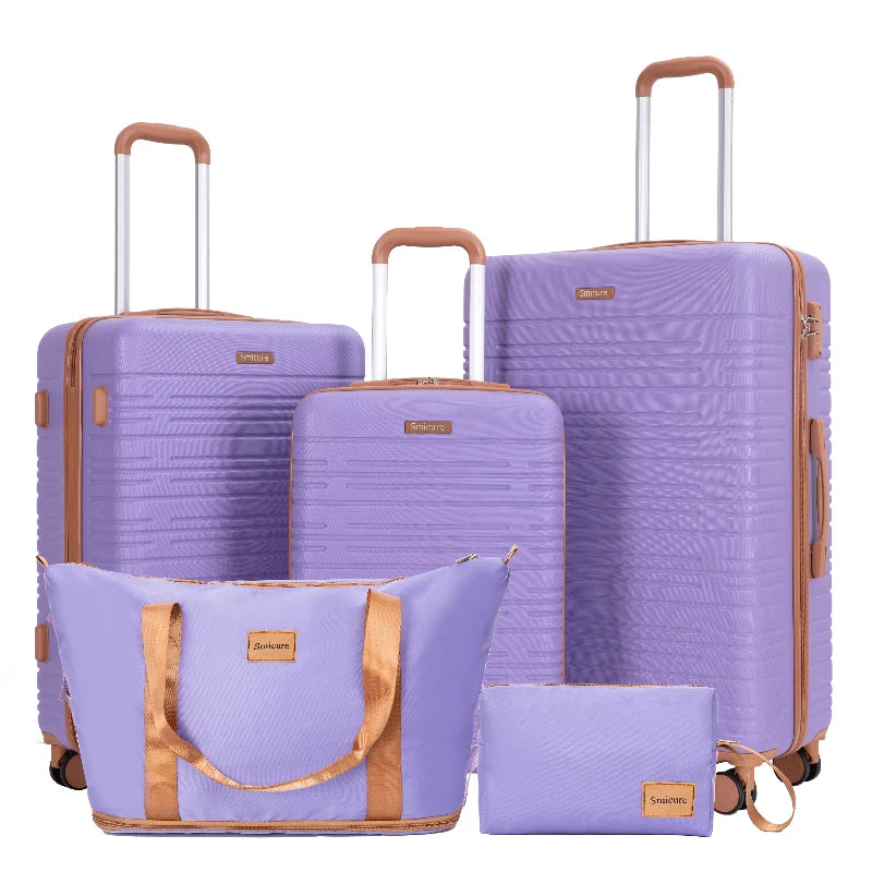 Luggage Set 4-Piece ABS Suitcase With Spinner Wheels