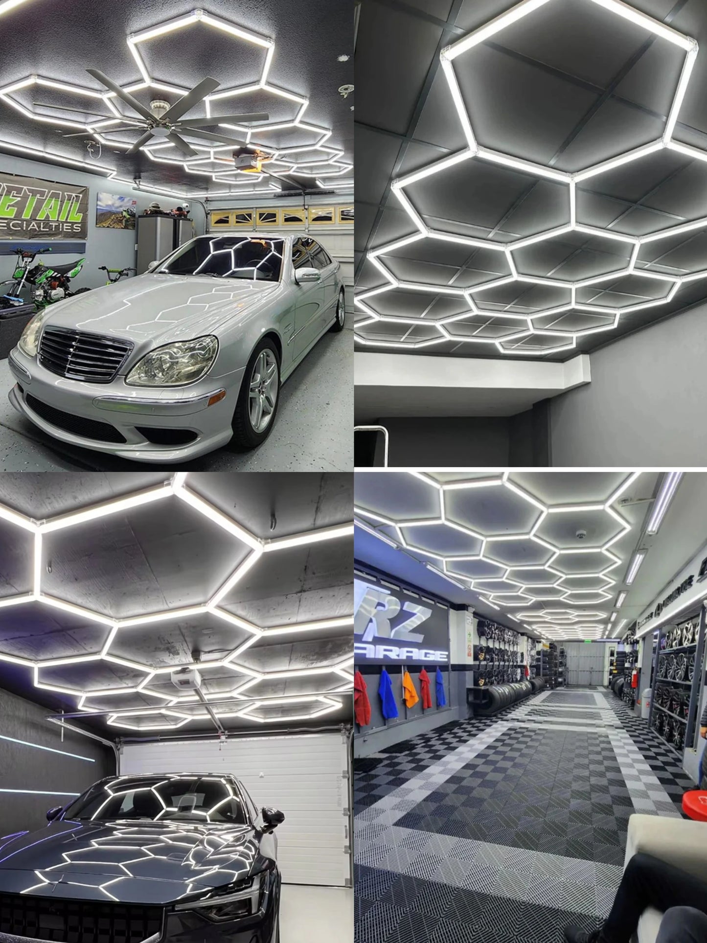 Large Size Hexagon LED Lighting for Garage