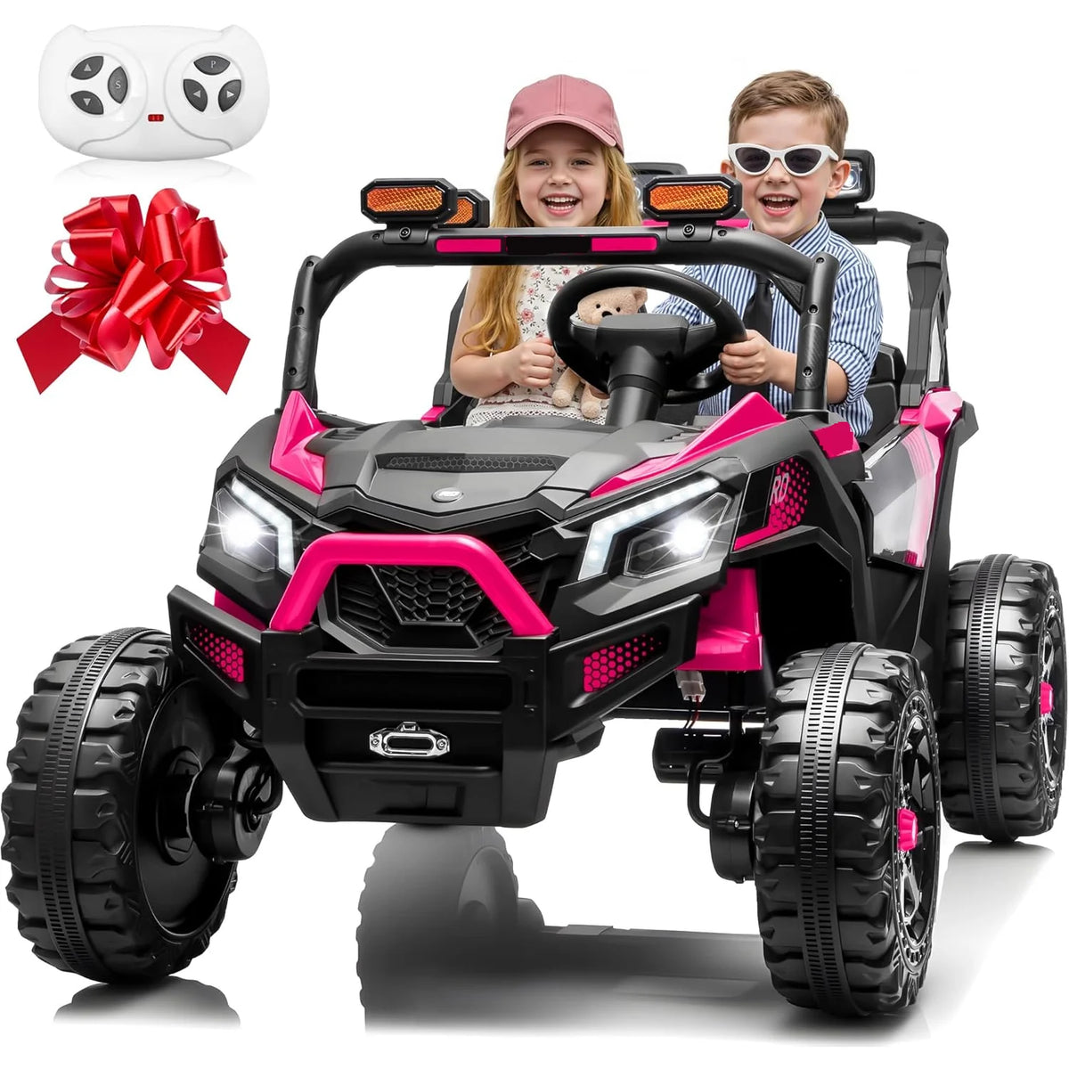 24V 4WD Kids 2 Seater Electric Ride with Bluetooth for Music for your Journey