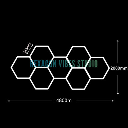 Large Size Hexagon LED Lighting for Garage
